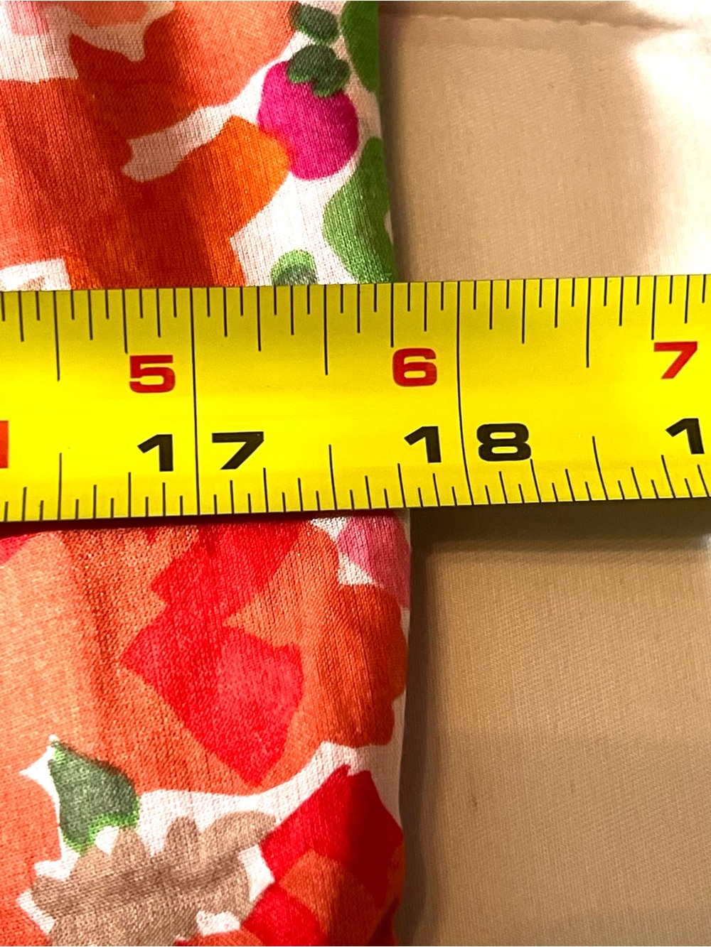 Talbots Pink Orange Green Floral Pintuck Sleeveless Top-Size 6 - Picture 6 of 7